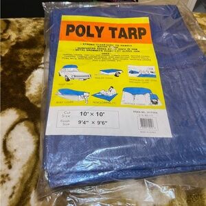 Blue Poly Tarp for Home Party Supplies